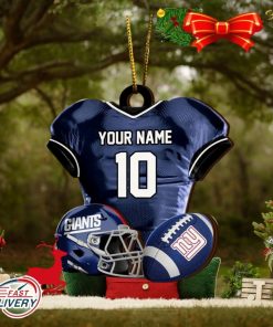 New York Giants NFL Sport Ornament Custom Name And Number 2023 Christmas Tree Decorations