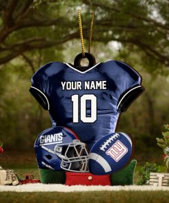 New York Giants NFL Sport Ornament Custom Name And Number