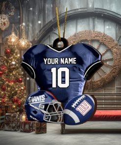 New York Giants NFL Sport Ornament Custom Name And Number