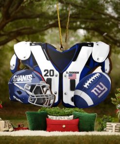 New York Giants NFL Sport Ornament Custom Your Name And Number