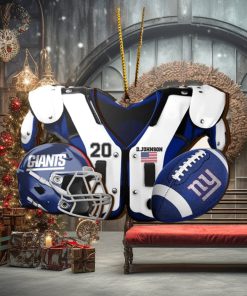 New York Giants NFL Sport Ornament Custom Your Name And Number