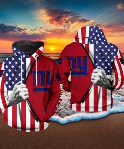 New York Giants NFL US Flag Team 3D Printed Hoodie Ver 1