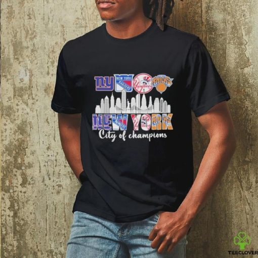 New York Giants New York Rangers Yankees Knicks City Of Champions 2024 Shirt