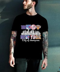 New York Giants New York Rangers Yankees Knicks City Of Champions 2024 Shirt