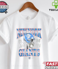 New York Giants OVO Heather Gray Graphic T Shirt