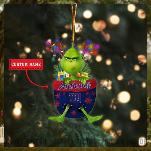 New York Giants Ornaments, Grinch Christmas Ornament, Nfl Football Christmas