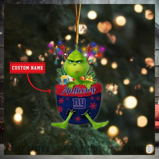 New York Giants Ornaments, Grinch Christmas Ornament, Nfl Football Christmas