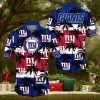 New York Giants Palm Tree Pattern Hawaiian Shirt