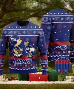 New York Giants Peanuts Snoopy Ugly Christmas Sweater