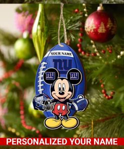 New York Giants Personalized Your Name Mickey Mouse And NFL Team Ornament SP161023183ID03