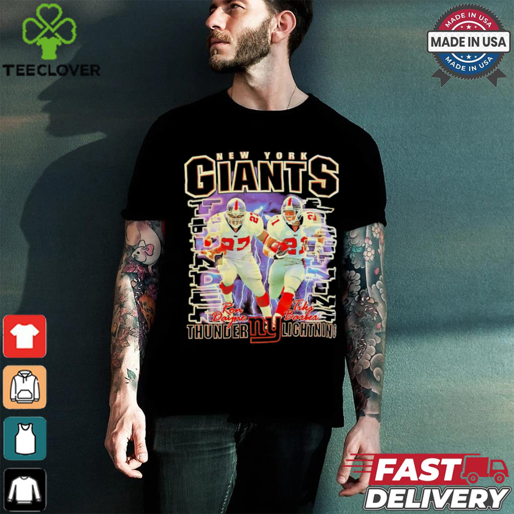New York Giants Ron Dayne Tiki Barber Thunder & Lightning shirt New York Giants Ron Dayne Tiki Barber Thunder & Lightning shirt