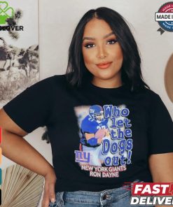 New York Giants Ron Dayne who let the dogs out shirt 2 New York Giants Ron Dayne who let the dogs out shirt
