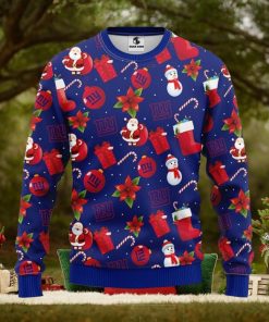 New York Giants Santa Claus Snowman Xmas Ugly Christmas Sweater Best Christmas Gift Ideas