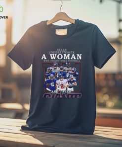 New York Giants Team Never Underestimate A Woman Who Understands Football T Shirt