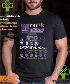 New York Giants The Giants The Legends Thank You For The Memories T Shirt