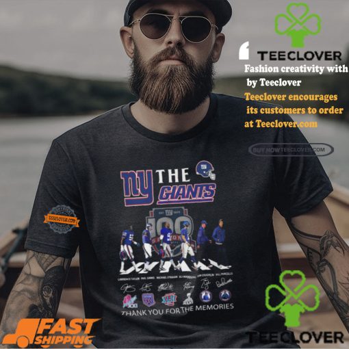 New York Giants The Giants The Legends Thank You For The Memories T Shirt