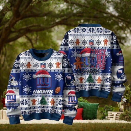 New York Giants They Not Like Us Christmas Happy Holidays Ugly Sweater