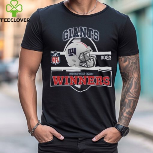 New York Giants Winners Champions 2023 Super Wild Card NFL Divisional Helmet Logo Shirt