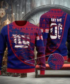 New York Giants Woolen Christmas Ugly Sweater 3D Christmas Gifts For Fans