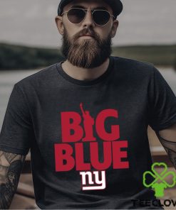 New York Giants big blue American foolball logo shirt