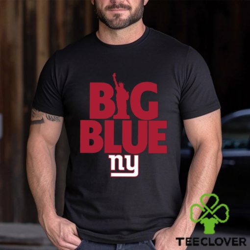 New York Giants big blue American foolball logo shirt