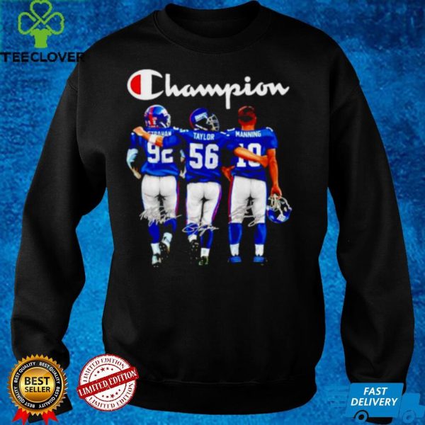 New York Giants champion Strahan Taylor Manning signatures hoodie, sweater, longsleeve, shirt v-neck, t-shirt
