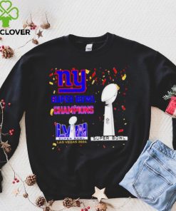 New York Giants football Super Bowl Champions Las Vegas 2024 logo shirt