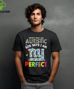 New York Giants society says I am Autistic god says I am perfect hoodie, sweater, longsleeve, shirt v-neck, t-shirt