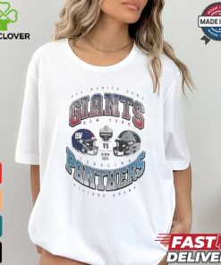 New York Giants vs. Carolina Panthers 2024 NFL Munich Games Gridiron Showdown helmet shirt