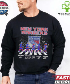New York Hockey Team Abbey Road Christmas Shirt