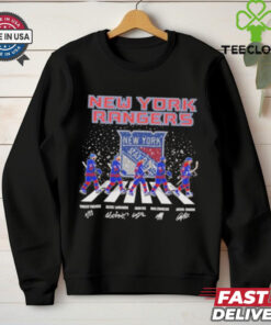 New York Hockey Team Abbey Road Christmas Shirt