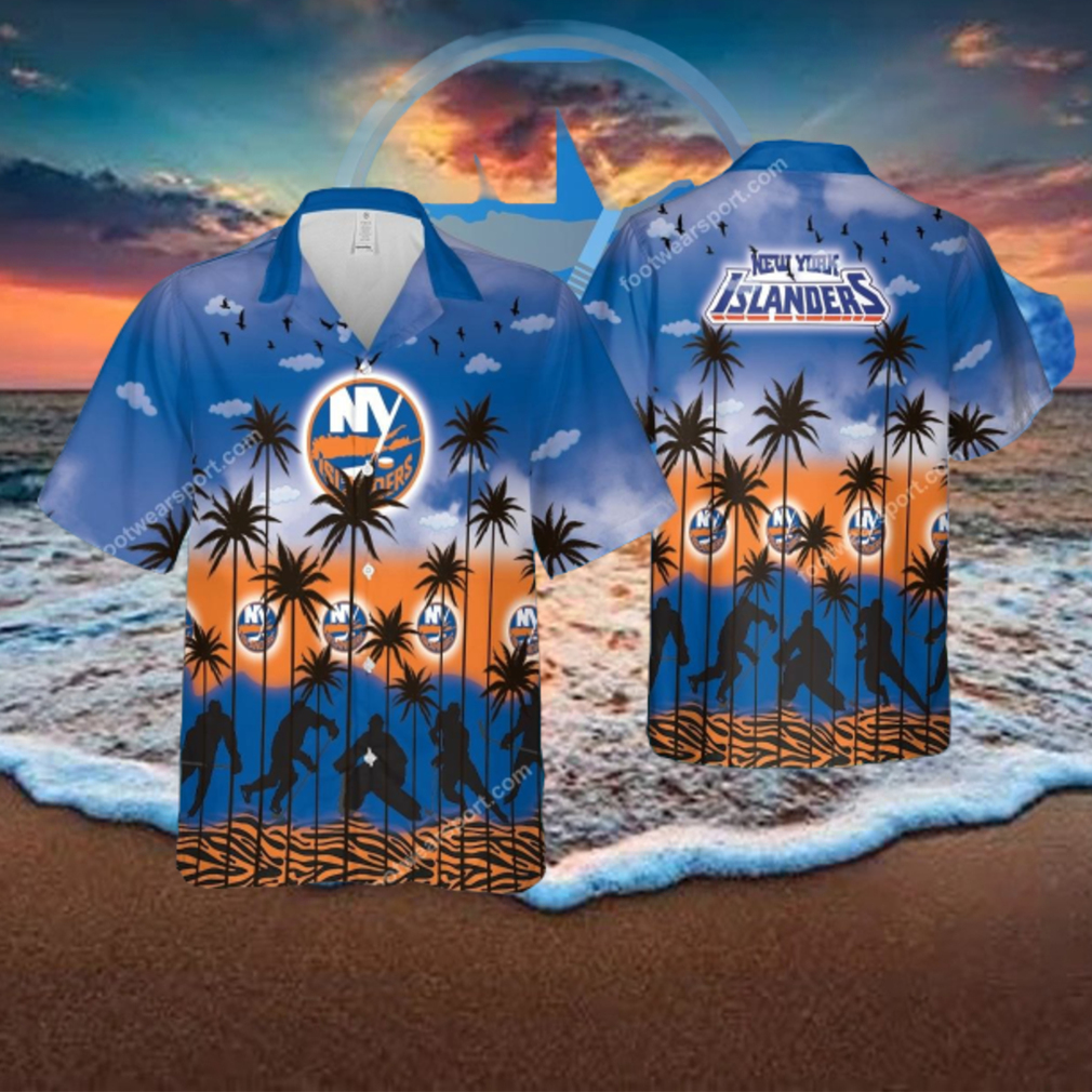 New York Islanders Aloha Hawaiian Shirt Pattern Coconut Tree Special Gifts New York Islanders Aloha Hawaiian Shirt Pattern Coconut Tree Special Gifts