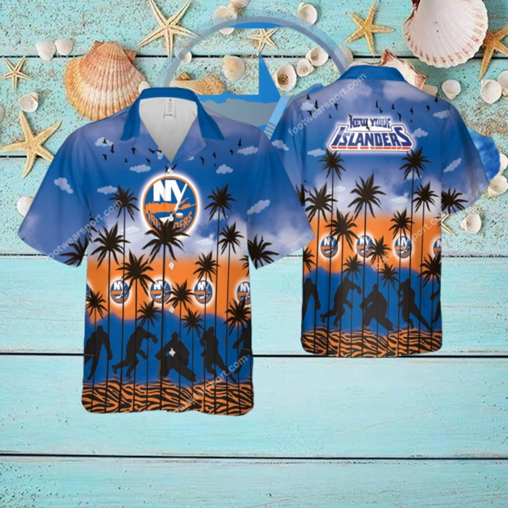 New York Islanders Aloha Hawaiian Shirt Pattern Coconut Tree Special Gifts New York Islanders Aloha Hawaiian Shirt Pattern Coconut Tree Special Gifts
