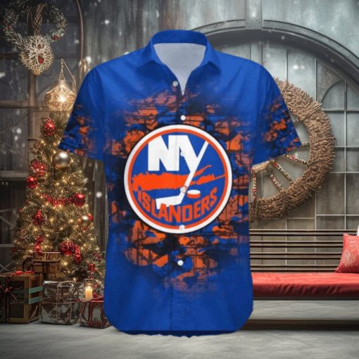 New York Islanders Aloha Shirt Apparel, Vintage Camo Hawaiian Style