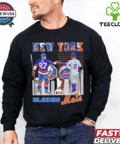 New York Islanders Anders Lee x New York Mets Francisco Lindor skyline hoodie, sweater, longsleeve, shirt v-neck, t-shirt