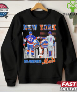 New York Islanders Anders Lee x New York Mets Francisco Lindor skyline hoodie, sweater, longsleeve, shirt v-neck, t-shirt