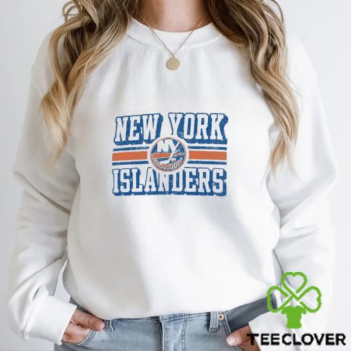 New York Islanders Champion Tri Blend Dual Stripe Long Sleeve T Shirt