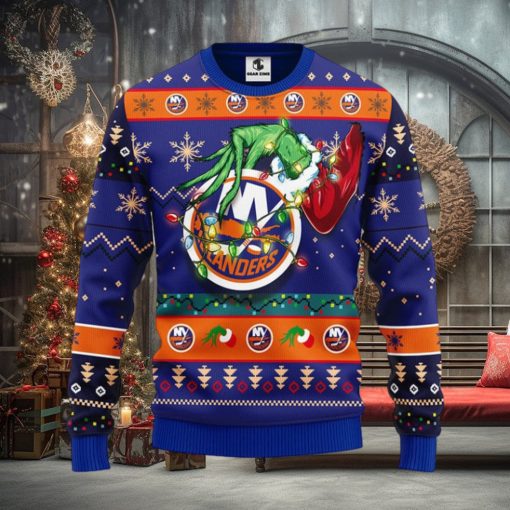 New York Islanders Grinch Christmas Ugly Sweater
