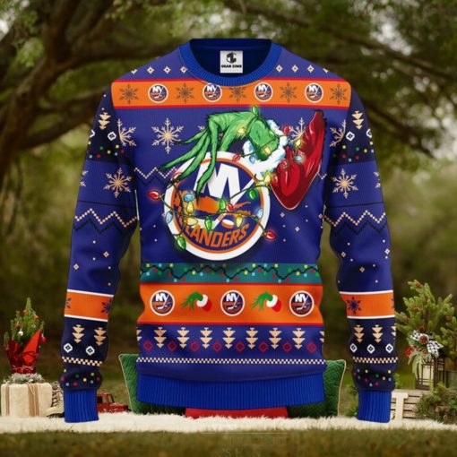 New York Islanders Grinch Christmas Ugly Sweater