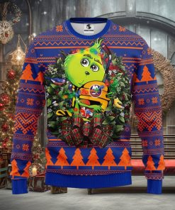 New York Islanders Grinch Hug Christmas Ugly Sweater