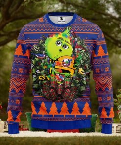 New York Islanders Grinch Hug Christmas Ugly Sweater