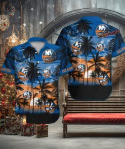 New York Islanders Hawaiian Shirt, Tropical Short Sleeve Design