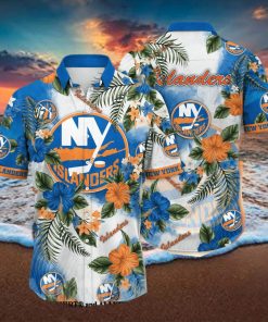 New York Islanders NHL Floral Full Printing 3D Hawaiian Shirt