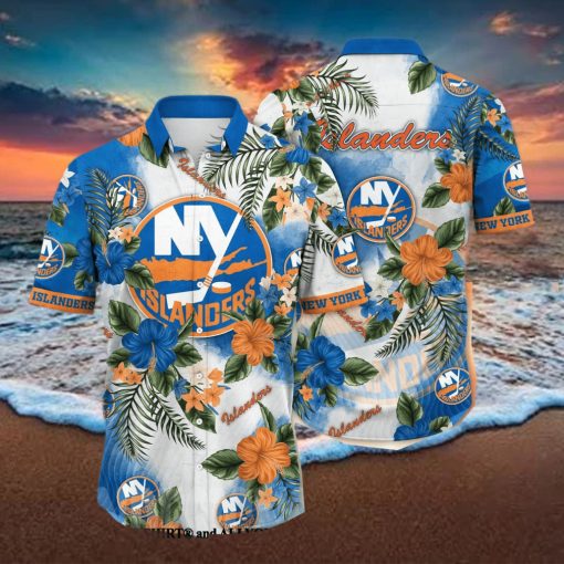 New York Islanders NHL Floral Full Printing 3D Hawaiian Shirt