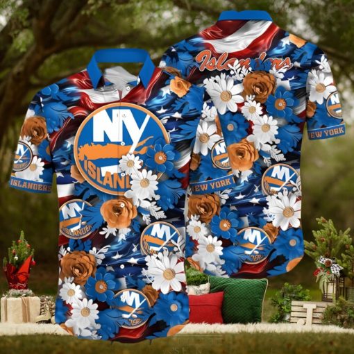 New York Islanders NHL Hawaiian Shirt 4th Of July Independence Day