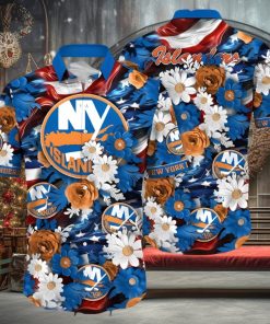 New York Islanders NHL Hawaiian Shirt 4th Of July Independence Day