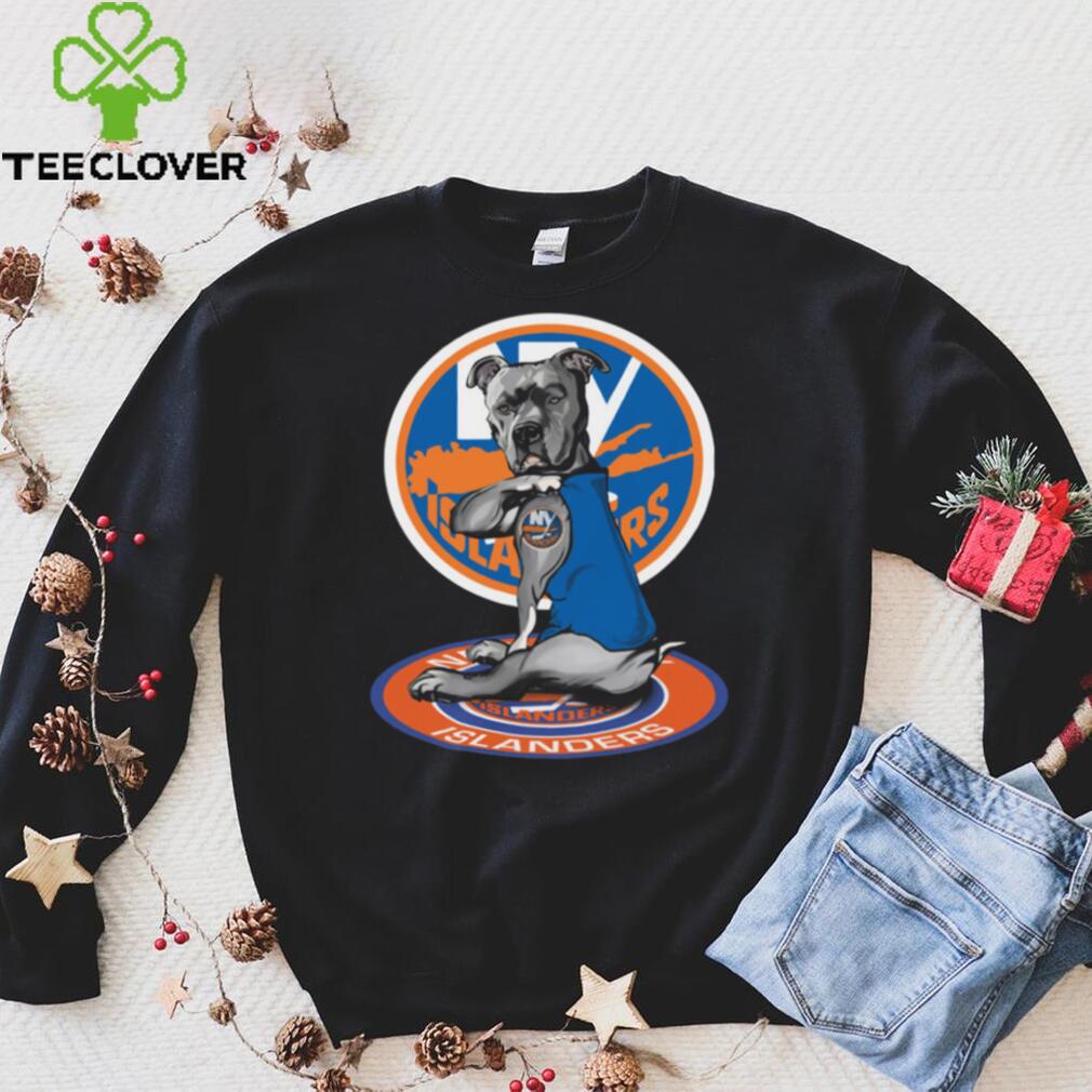 New York Islanders   Pitbull nhl tattoo   T Shirt tee