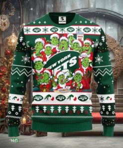 New York Jets 12 Grinch Xmas Day Xmas Ugly Christmas Sweater Best Christmas Gift Ideas