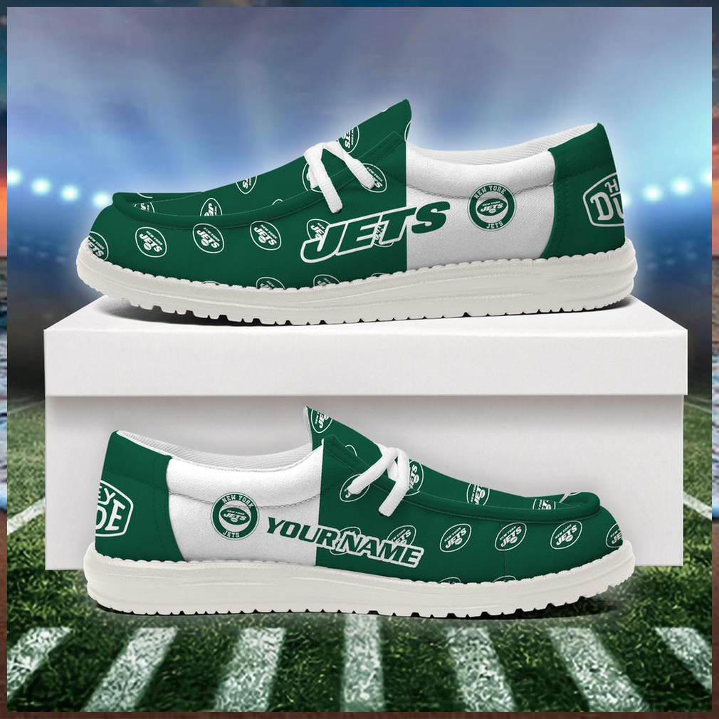 New York Jets 2024 Version Personalized Hey Dude Shoes New York Jets 2024 Version Personalized Hey Dude Shoes