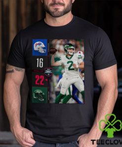 New York Jets 22 16 Wins Buffalo Bills 2023 Monday Night Football Final Score Shirt